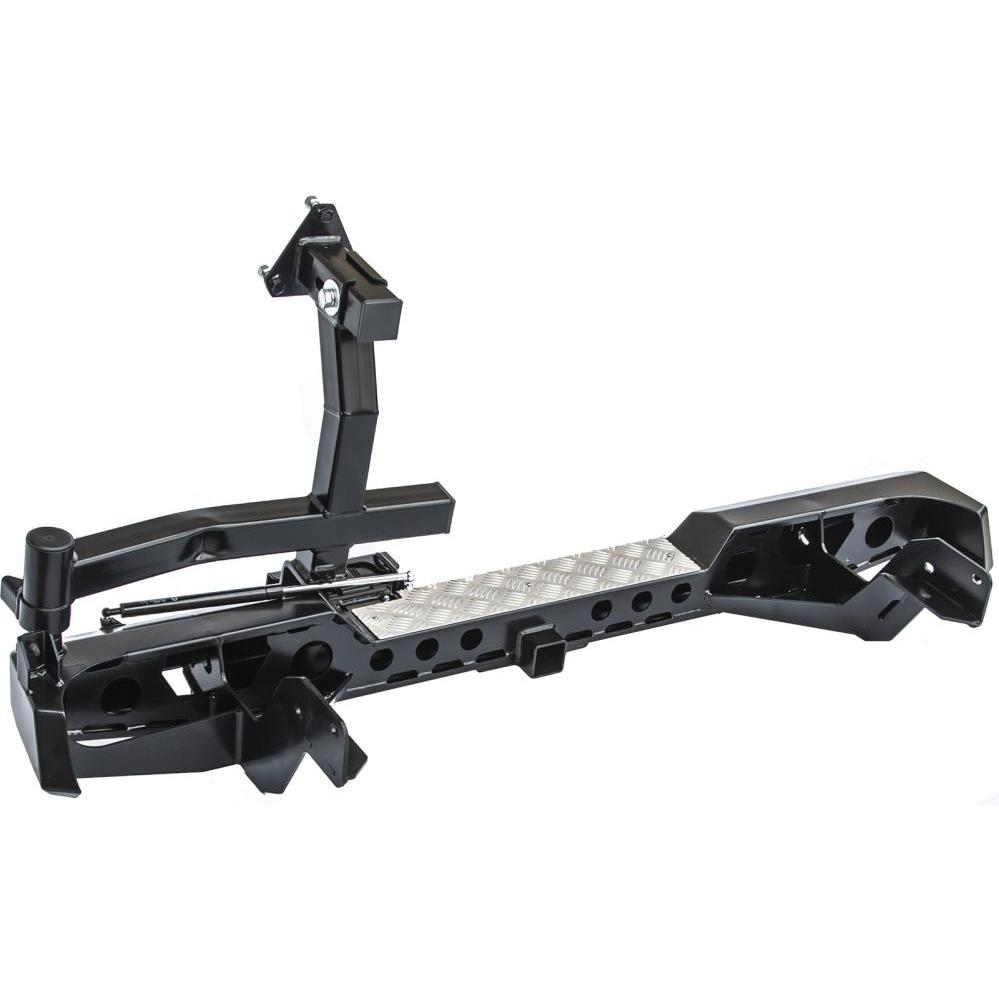 Бампер РИФ задний Mazda BT50 с квадратом под фаркоп и калиткой